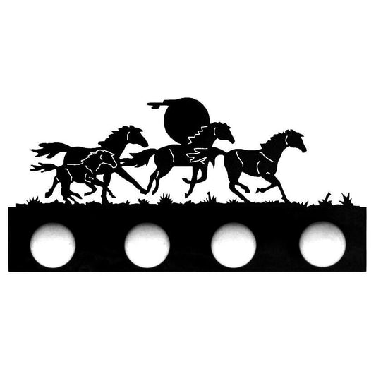 LST-7410 Wild Horses Four Light Vanity