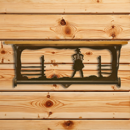 BA-2010 Cowgirl 20" Hand Towel Bar Shelf