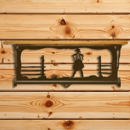 BA-2010 Cowgirl 20" Hand Towel Bar Shelf