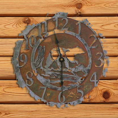 CL-5004 Bear 12" Round Clock