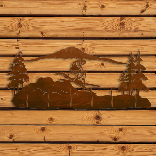 CH-5727 Skier Scenic Six Hook