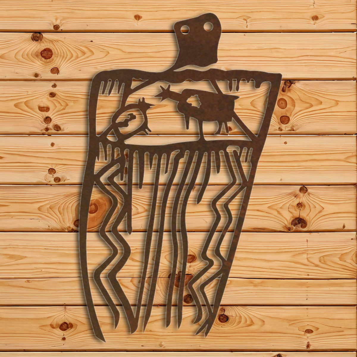 WA-4204 Barrier Canyon Hunter Wall Art - 42"