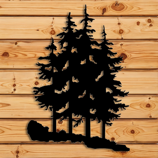 WA-3040 Pine Tree Wall Art - 30"