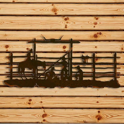 WA-6022 Cowboy Corral Wall Art - 57"