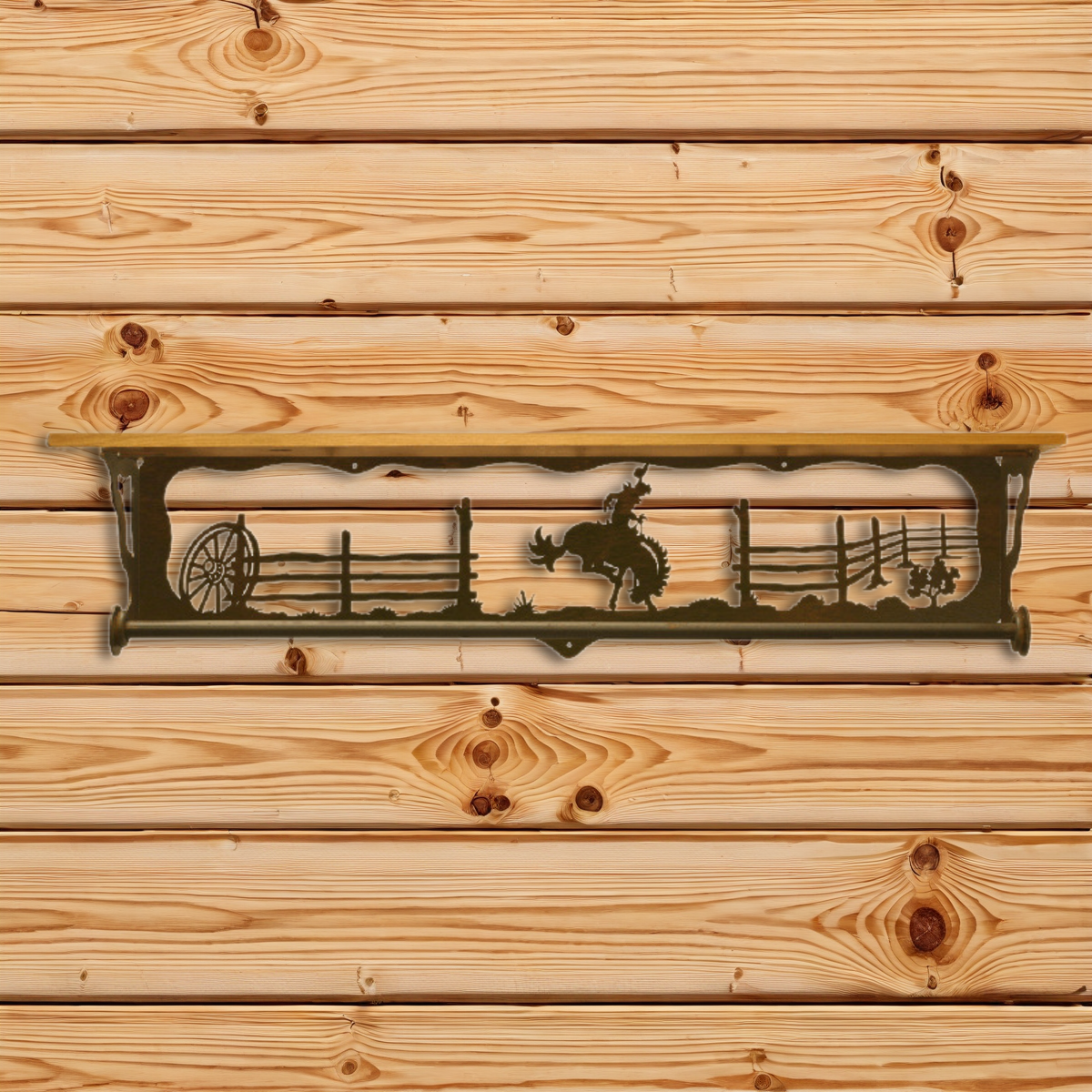 BA-3402 Bronc 34" Towel Bar Shelf