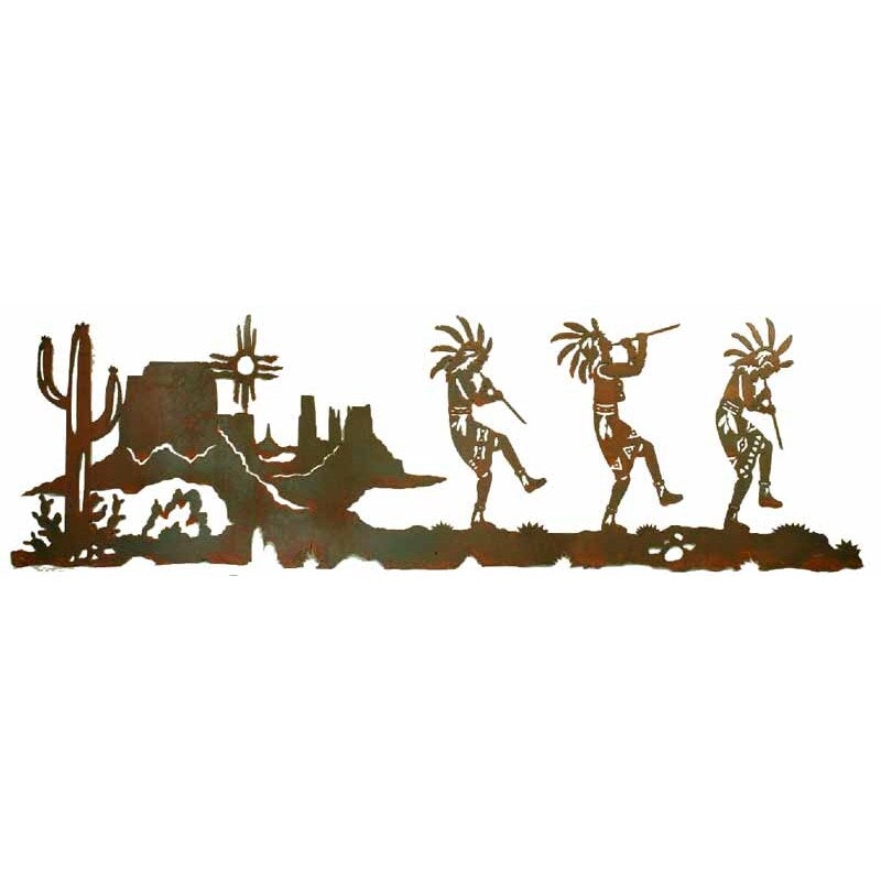 Dancing Kokopelli Wall Art - 57"