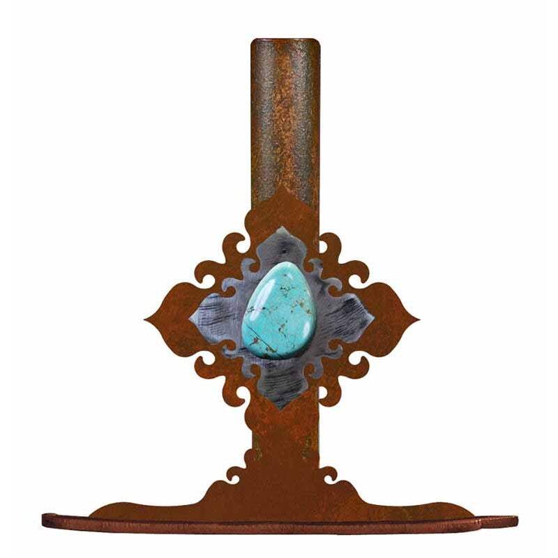 PT-9174 Turquoise Stone Paper Towel Stand