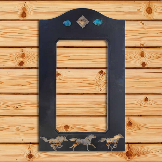 MVB-5050 36" Wild Horses Burnished Mirror