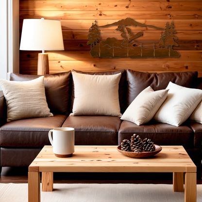 Snowboarder Scenic Six Hook