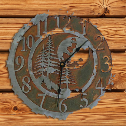 CL-5050 Midnight Moon 12" Round Clock