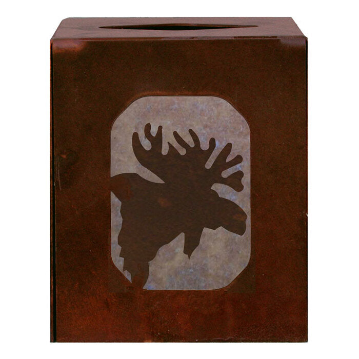 TC-9284 Moose Square Tissue Box Cover