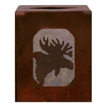 TC-9284 Moose Square Tissue Box Cover