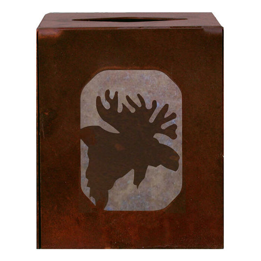 TC-9284 Moose Square Tissue Box Cover