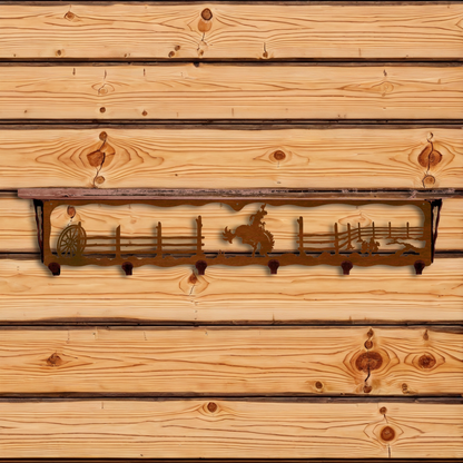 SW-5752 Bronc 42" Coat Hook Shelf