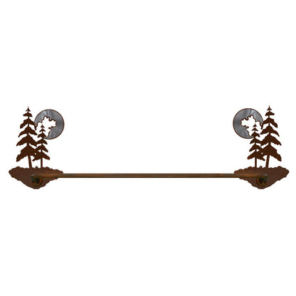 BA-8053 Pine & Moon Towel Bar Burnished