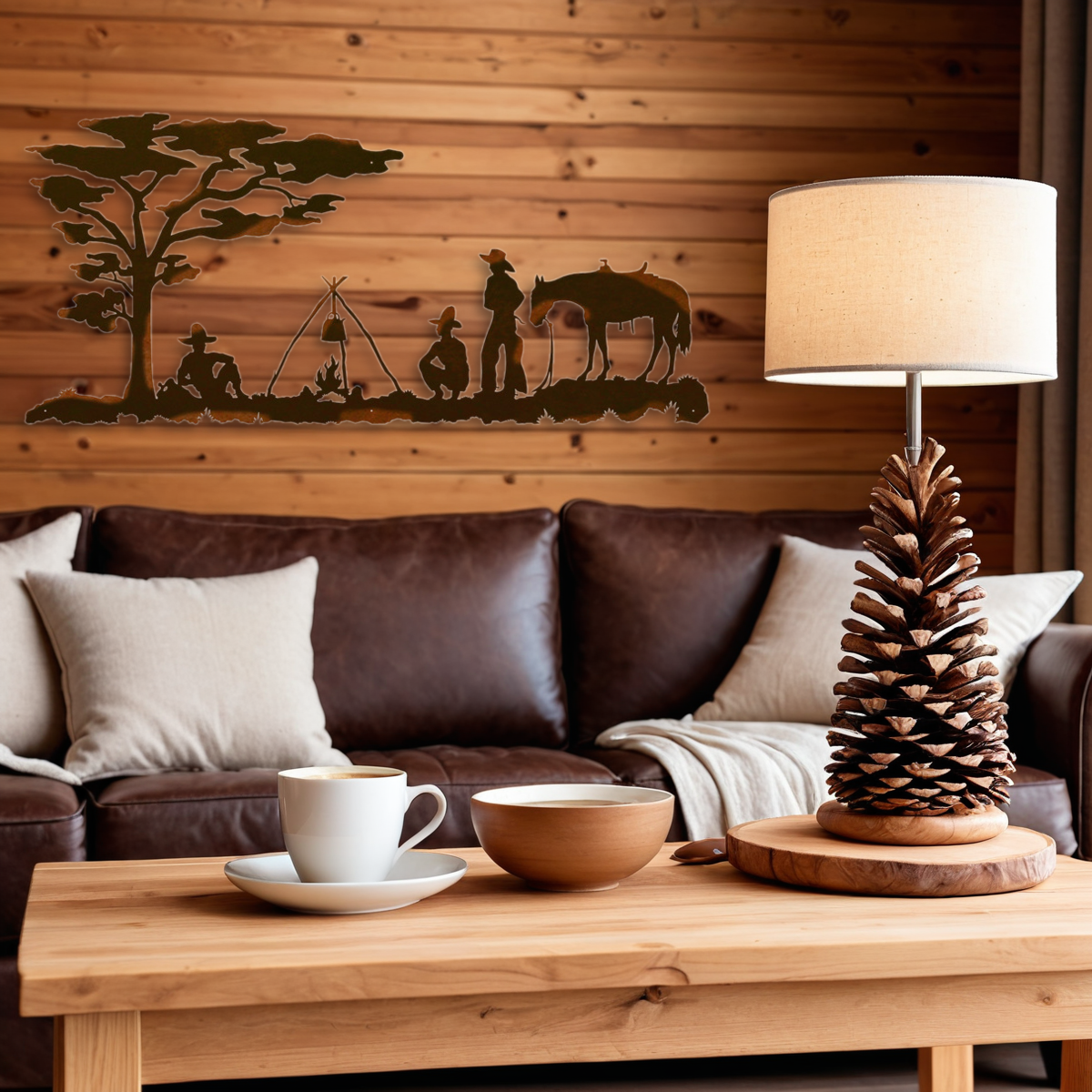 Cowboy Camp Wall Art - 57"