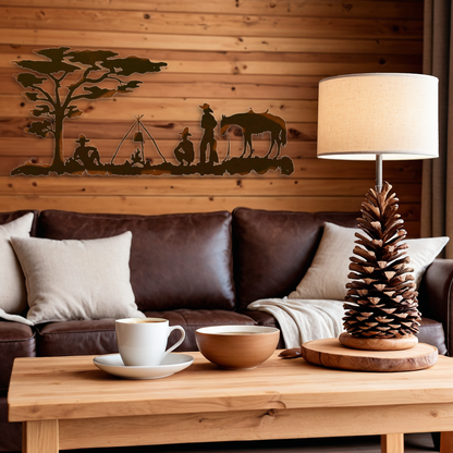Cowboy Camp Wall Art - 57"