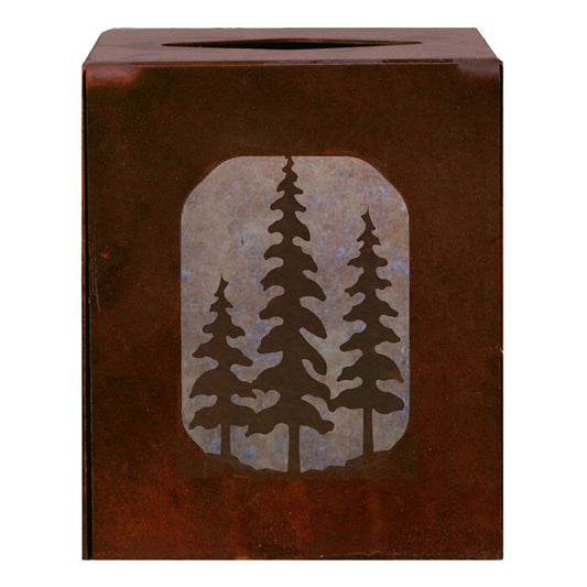 TC-9288 Pine Square Tissue Box