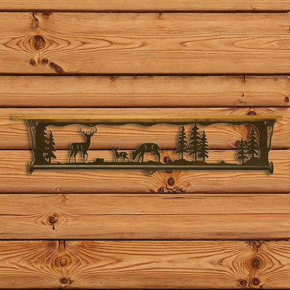 BA-3414 Deer 34" Towel Bar Shelf