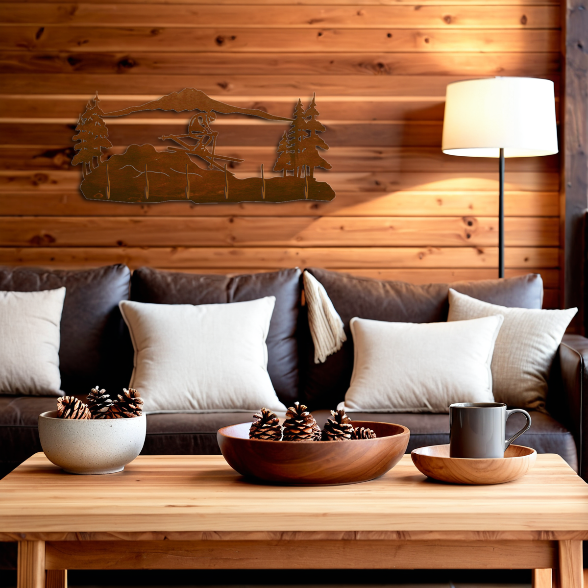 Skier Scenic Six Hook