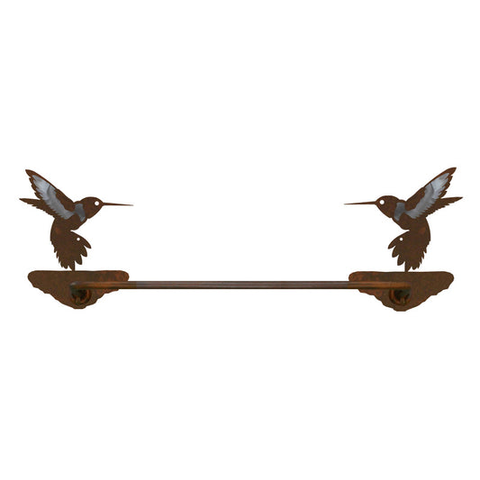 Hummingbird Hand Towel Bar Burnished