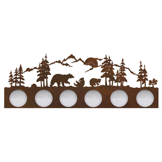 LST-7600 Bear Family Six Light Vanity
