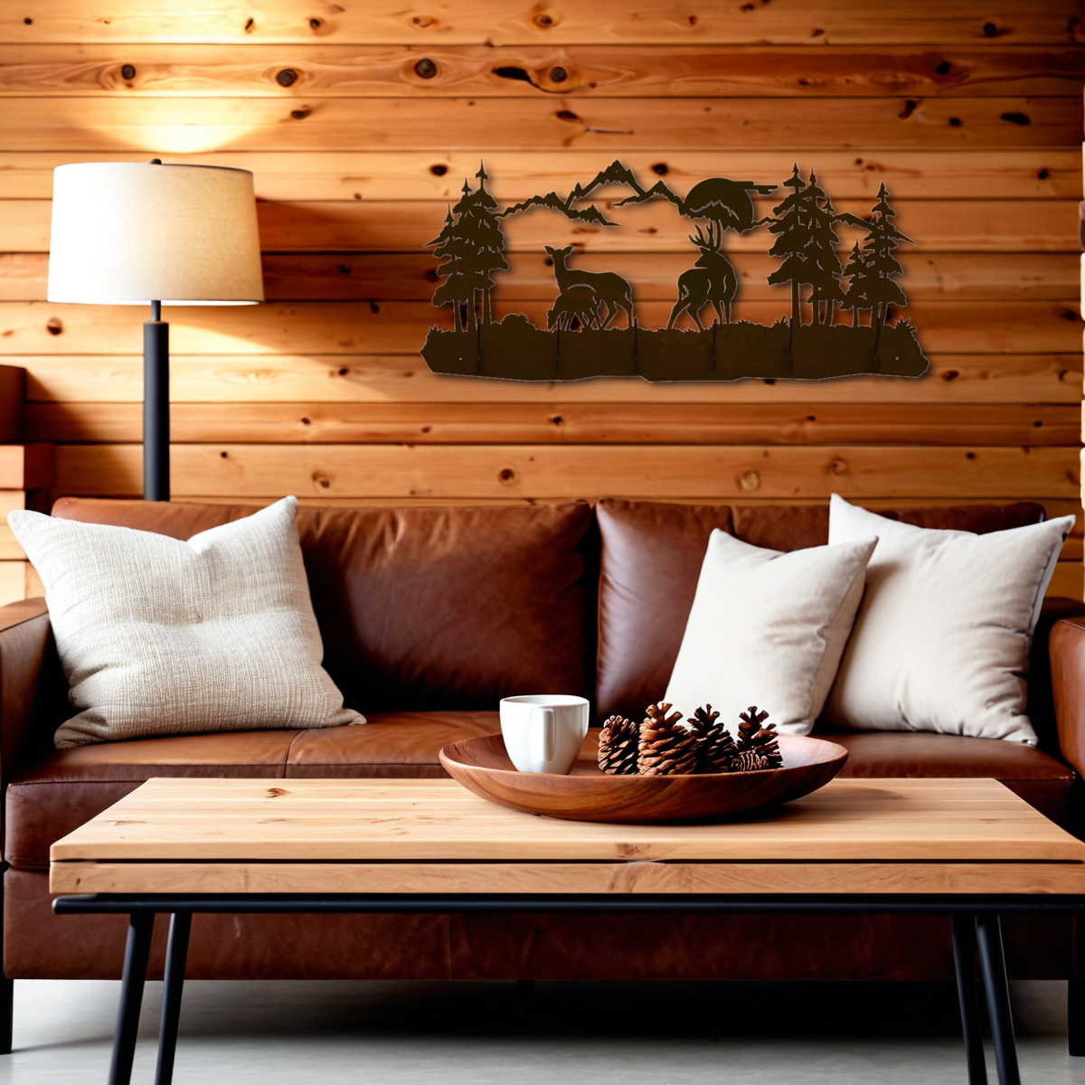 Deer Family Scenic Six Hook