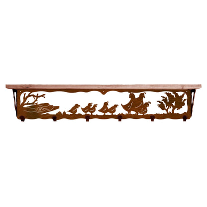 Quail 42" Coat Hook Shelf
