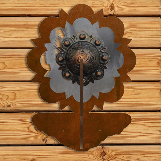 CH-4228 Round Copper Pico Concho Double Coat Hook