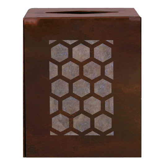 Honey Comb Square Tissue Box Cover