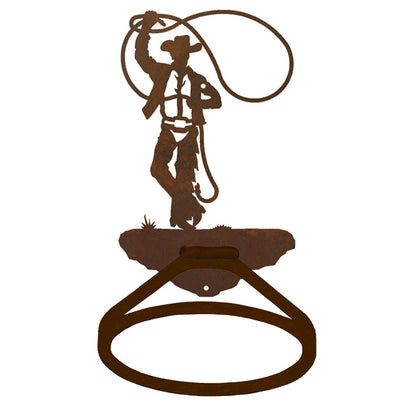 BA-8371 Roping Cowboy Towel Ring