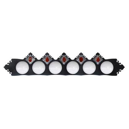 LST-7640 Red Jasper Stone Six Light Vanity