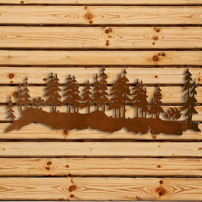WA-6014 Pine Forest Wall Art - 57"
