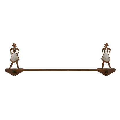 BA-8016 Cowgirl Towel Bar Burnished