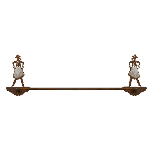 BA-8016 Cowgirl Towel Bar Burnished