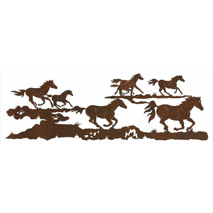 Wild Horses Wall Art - 84"