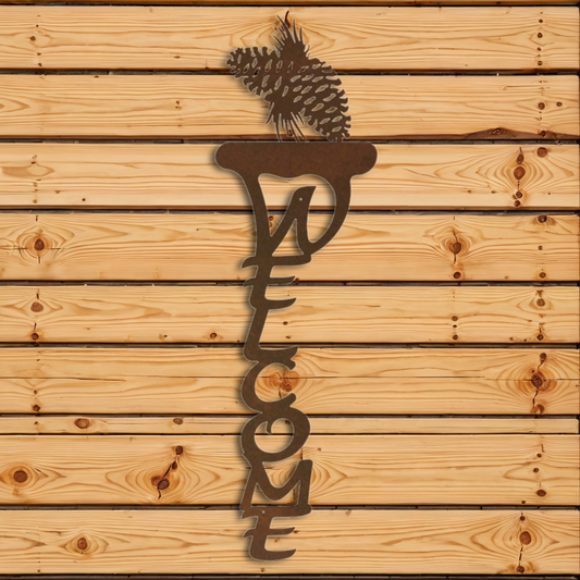 WE-2071 Cone Vertical Welcome Sign