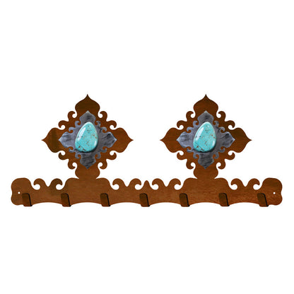 Turquoise Stone Key Chain Holder