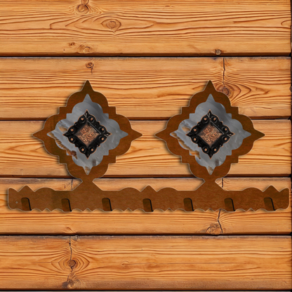 KC-2046 Copper Diamond Concho Key Chain Holder