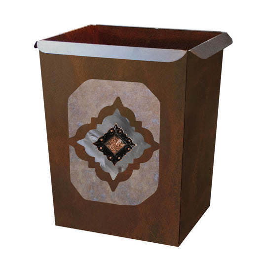 WB-2037 Diamond Copper Concho Trash Bin