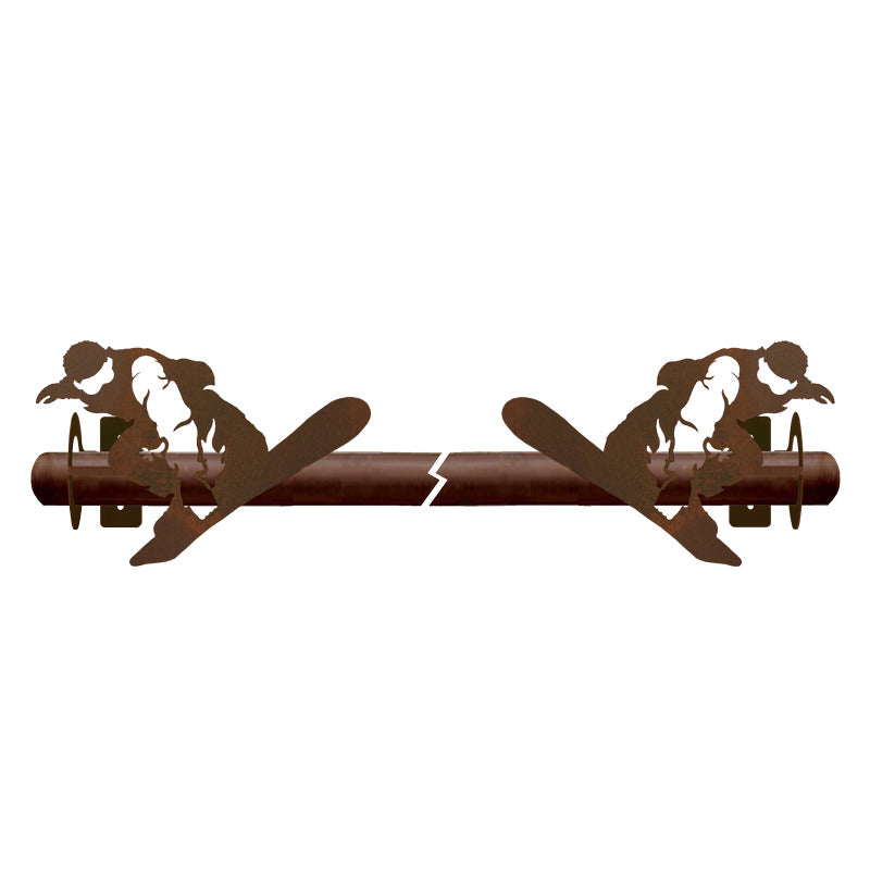 DR-9154 Snowboarder Rod Brackets