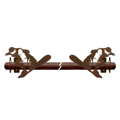 DR-9154 Snowboarder Rod Brackets