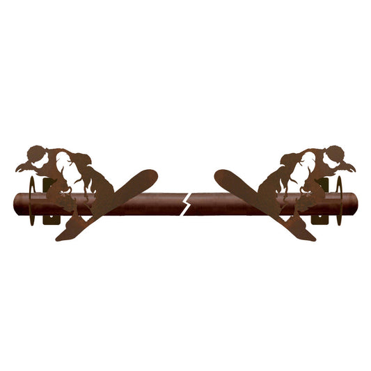 DR-9154 Snowboarder Rod Brackets