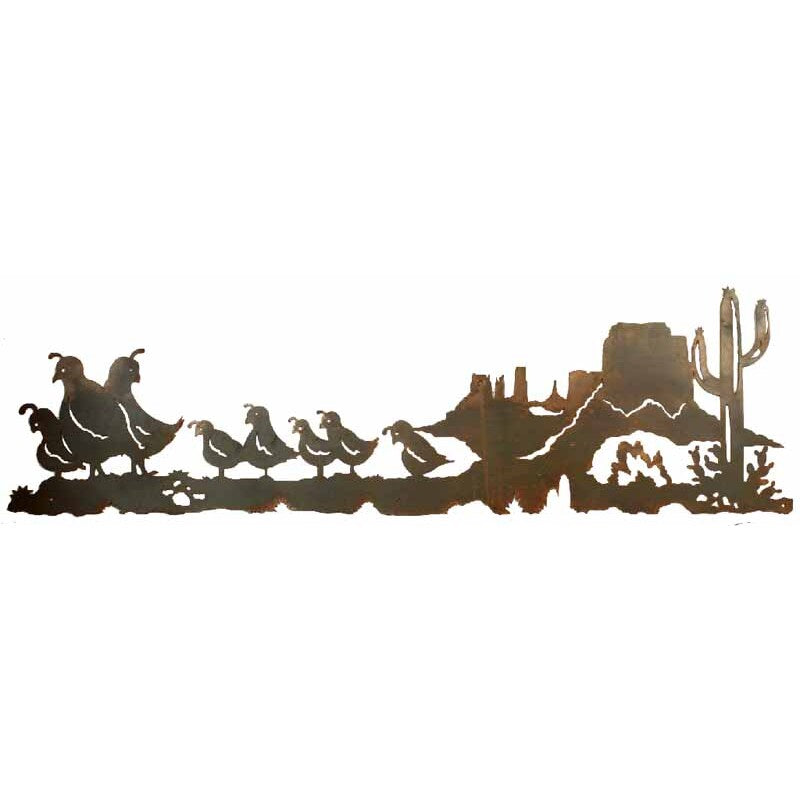 Quail Family Wall Art - 57"