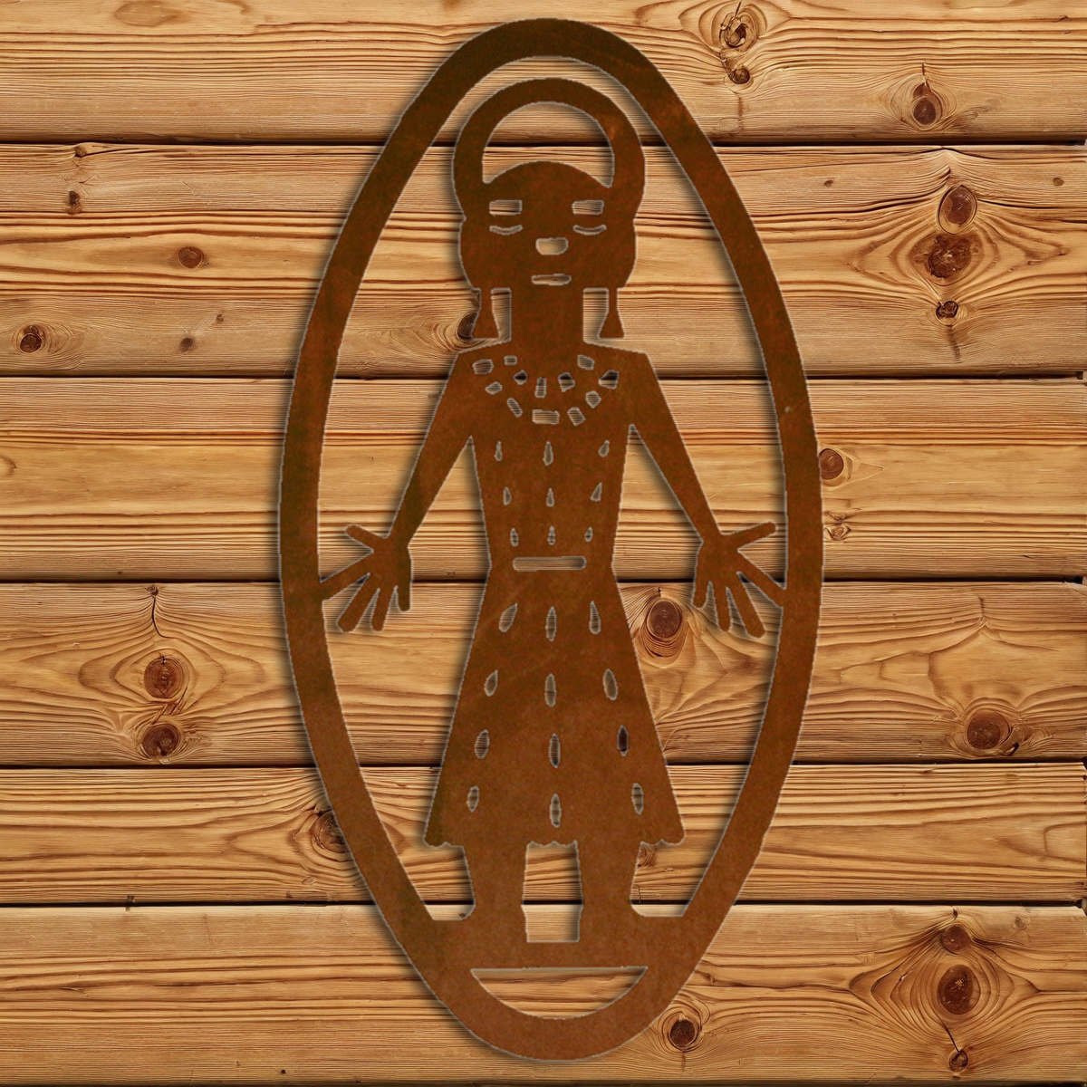 WA-72056 Kachina #2 Oval Wall Vertical