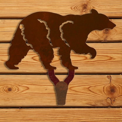 CHL-104 Black Bear Large Single Coat Hook