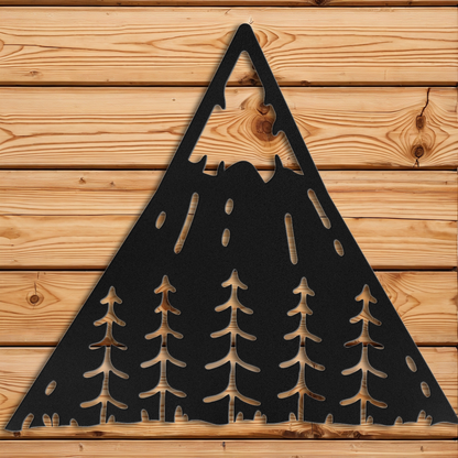 Mountain and Pine Wall Art