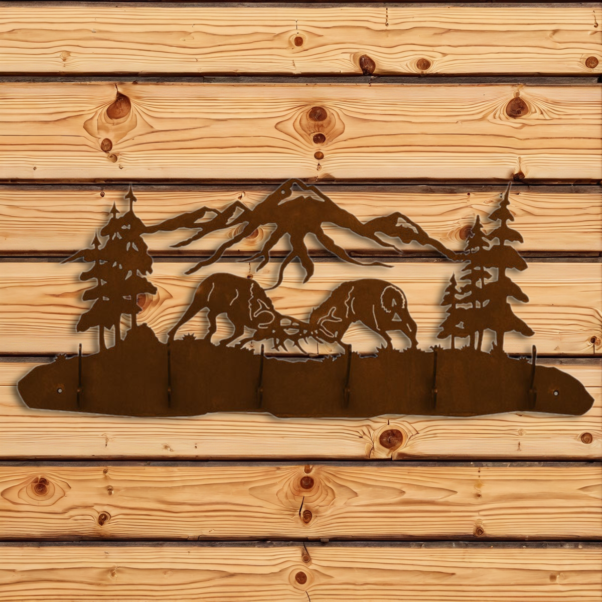 CH-5712 Fight Bull Elk Scenic Six Hook