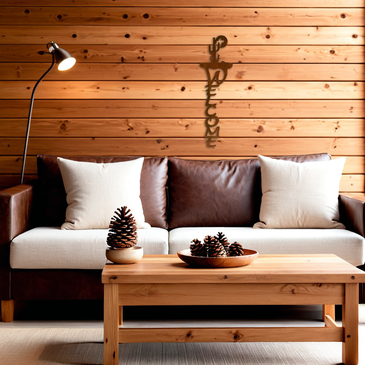 Desert Moon Vertical Welcome Sign