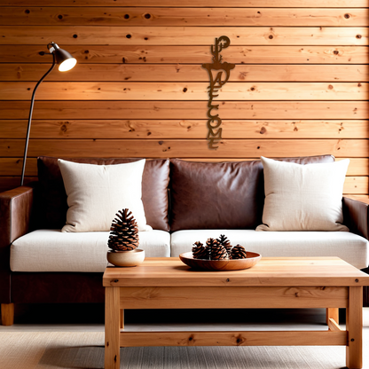 Desert Moon Vertical Welcome Sign